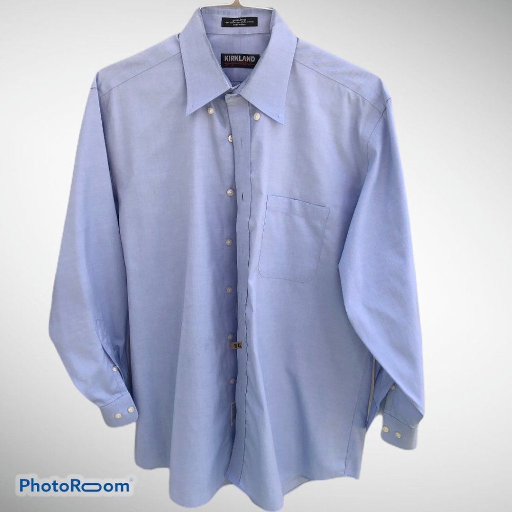 Kirkland Signature Mens Non-Iron Button Down Shirt 0292